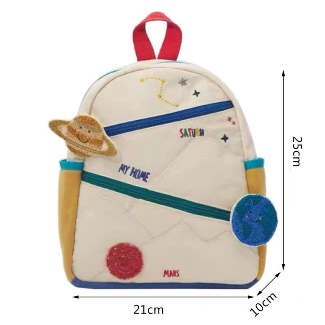 Kinder-Rucksack aus Baumwolle Planet