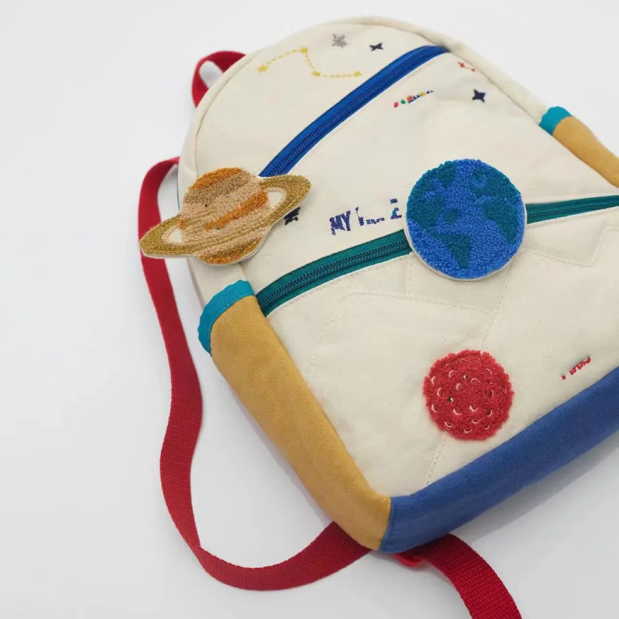 Kinder-Rucksack aus Baumwolle Planet